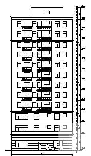 12层商住楼建筑方案设计CAD图纸 - 3