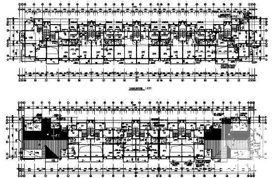 5层带阁楼的住宅建筑CAD施工图纸 - 1