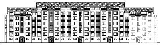 5层带阁楼的住宅建筑CAD施工图纸 - 3