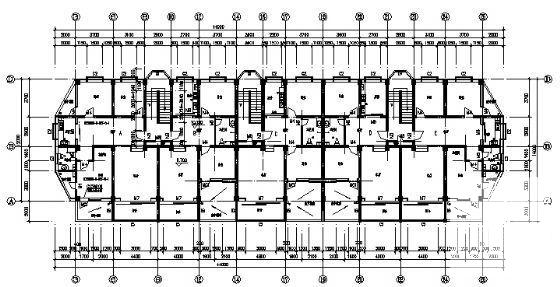 江南6层（加复式）花园住宅楼建筑方案设计CAD图纸（砖混结构） - 1