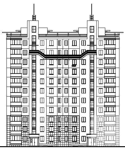 11层住宅楼建筑施工CAD图纸（框剪结构） - 3