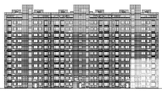 11层住宅楼建筑方案设计CAD图纸（框剪结构） - 4