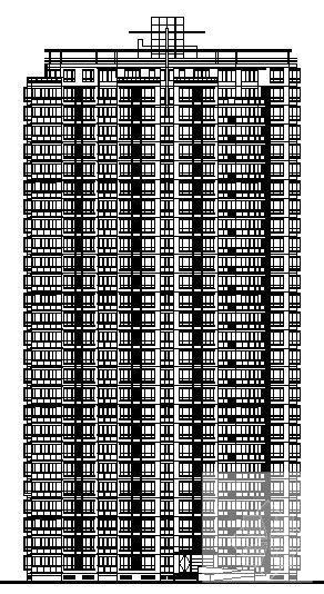 26层高层住宅楼建筑CAD施工图纸 - 2