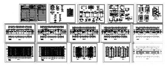 6层砖混住宅楼建筑CAD施工图纸 - 3