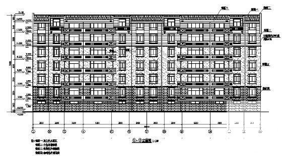 6层砖混住宅楼建筑CAD施工图纸 - 4