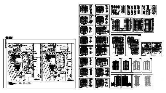 20层文教大院住宅楼建筑CAD施工图纸 - 1