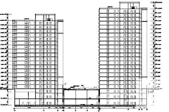 20层文教大院住宅楼建筑CAD施工图纸 - 4