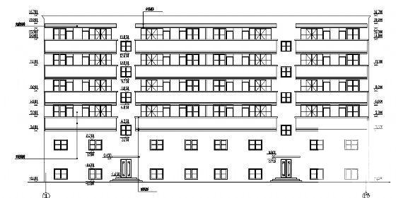 6层商住楼建筑CAD施工图纸 - 3