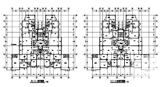 15层商住楼建筑CAD施工图纸 - 3