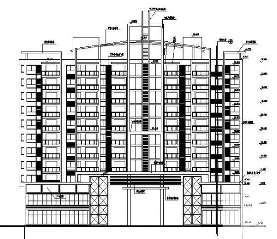 12层商住楼建筑施工CAD图纸 - 3