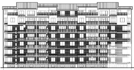 7层框架结构住宅楼建筑施工CAD图纸 - 4
