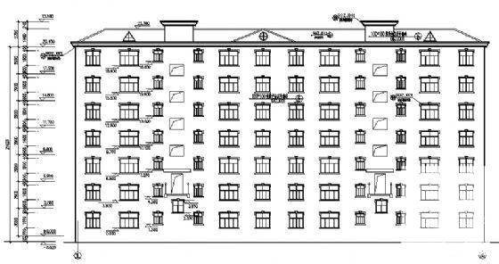 7层框剪结构住宅楼建筑CAD施工图纸 - 1