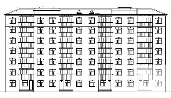 7层框剪结构住宅楼建筑CAD施工图纸 - 2