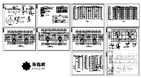 7层框剪结构住宅楼建筑CAD施工图纸 - 3