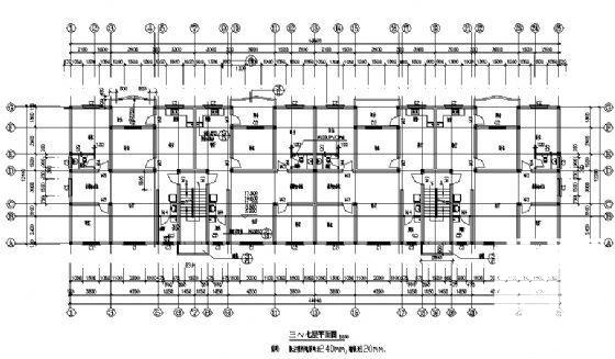 7层框剪结构住宅楼建筑CAD施工图纸 - 4