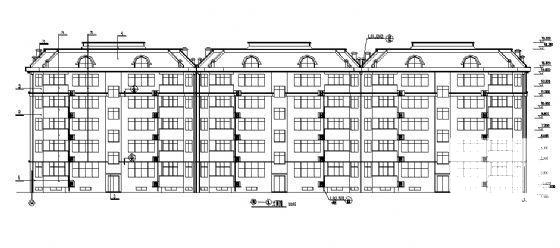 5层砖混住宅楼建筑施工CAD图纸 - 3