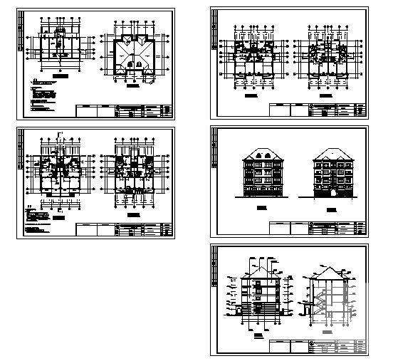 简单4层住宅楼建筑CAD施工图纸 - 4
