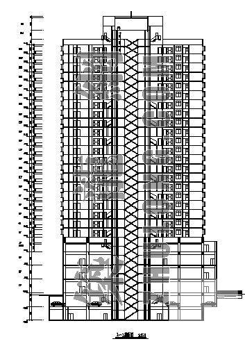 25层商住楼建筑CAD施工图纸 - 2