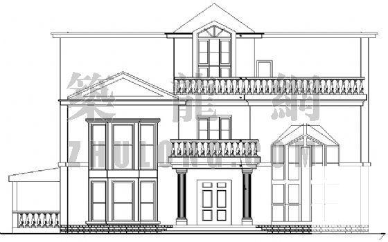 3层别墅的建筑CAD施工图纸 - 3