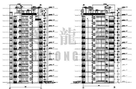 11层板式住宅楼建筑方案设计CAD图纸 - 1