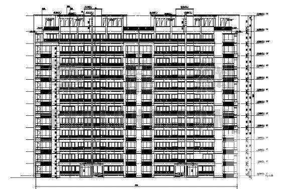 11层板式住宅楼建筑方案设计CAD图纸 - 2