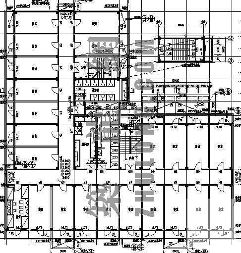 7层学生宿舍建筑CAD施工图纸 - 1