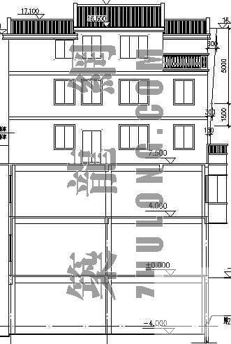 彭泽商住楼建筑CAD施工图纸 - 2