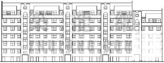 7层住宅楼建筑CAD图纸 - 3