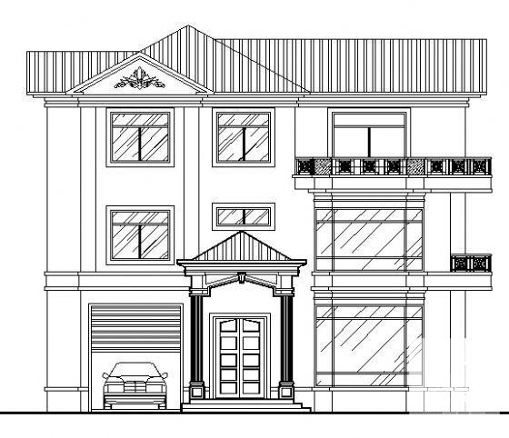 3层别墅建筑CAD施工图纸 - 4