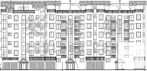 小区住宅楼建筑CAD施工图纸 - 2