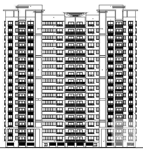 17层住宅楼建筑设计CAD图纸 - 1