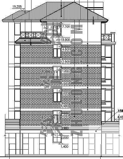 多层住宅楼建筑CAD施工图纸 - 2