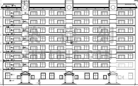 框架住宅楼建筑CAD施工图纸 - 3