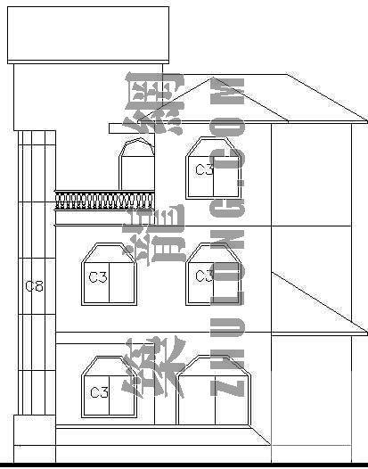 实用的别墅建筑结构CAD施工图纸 - 1