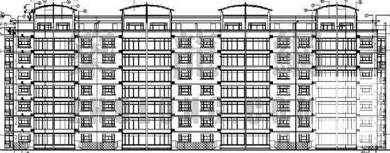 坡地多层住宅楼建筑施工CAD图纸 - 1