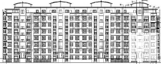 坡地多层住宅楼建筑施工CAD图纸 - 3