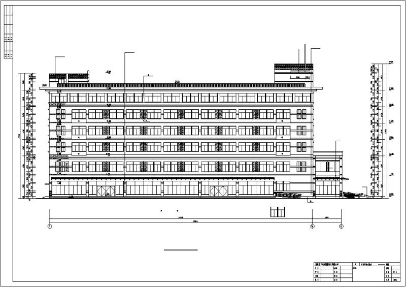 6套框架结构办公综合楼建筑设计方案初设图纸CAD施工图纸 - 5