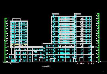 18层框剪结构商住楼设计CAD施工图纸 - 5