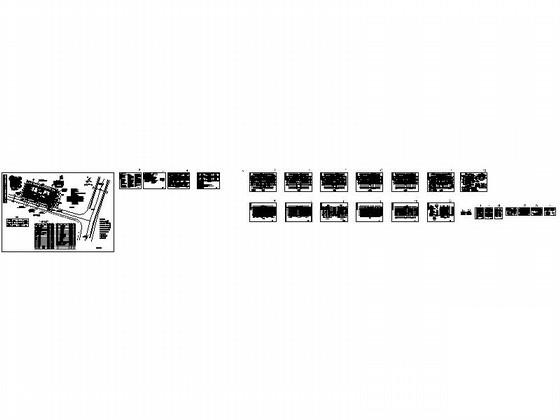 欧陆风格5层办公楼及大门建筑施工CAD图纸(27张图纸) - 3