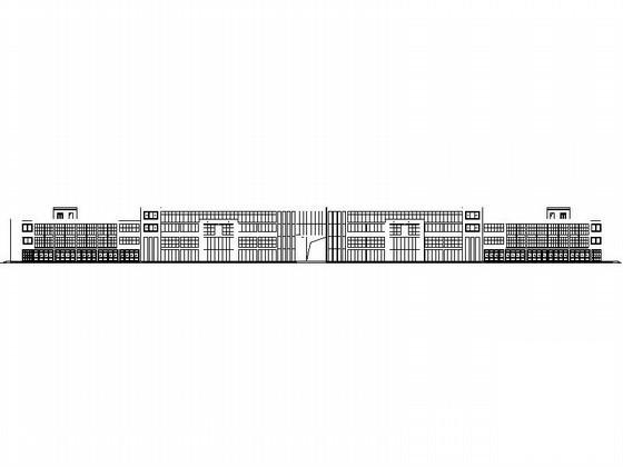 4层办公综合楼建筑CAD施工图纸 - 2