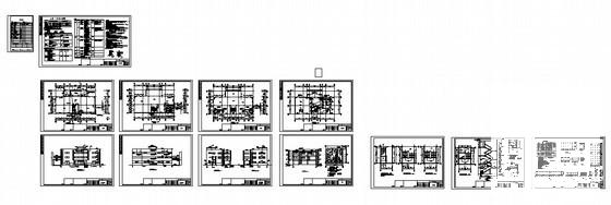 现代风格框架结构3层化工厂办公楼建筑施工CAD图纸 - 1