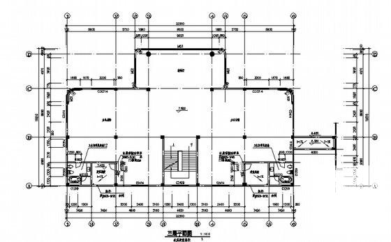 现代风格框架结构3层化工厂办公楼建筑施工CAD图纸 - 4