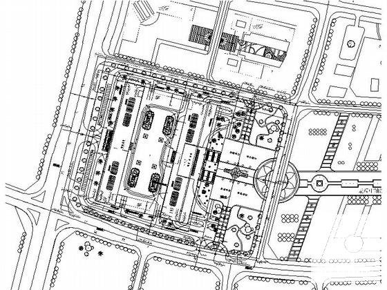 高新技术创业服务中心11层现代风格办公楼建筑施工CAD图纸（人防） - 1