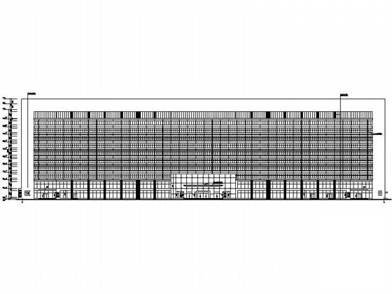 高新技术创业服务中心11层现代风格办公楼建筑施工CAD图纸（人防） - 2