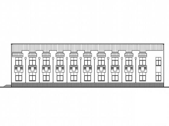 现代风格电力公司2层综合楼建筑CAD施工图纸 - 4