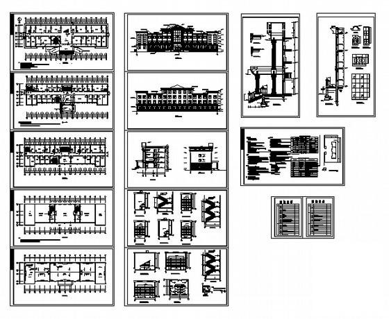 计划生育综合服务站建筑扩初CAD图_砌体结构欧陆风格 - 1