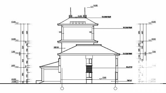 3层现代风格行政办公楼建筑CAD施工图纸（原创） - 4