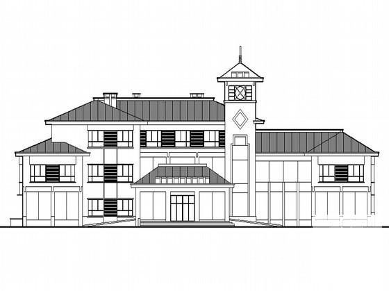 3层现代风格行政办公楼建筑CAD施工图纸（原创） - 5
