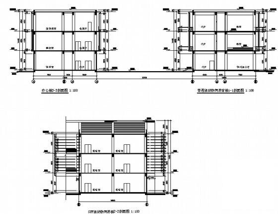 医学院校区实验动物中心现代风格综合楼建筑施工套CAD图纸 - 1