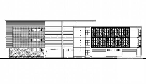 医学院校区实验动物中心现代风格综合楼建筑施工套CAD图纸 - 4